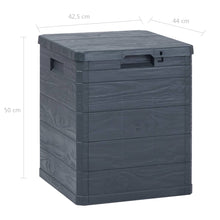 Load image into Gallery viewer, vidaXL Garden Storage Box 23.8 gal Anthracite