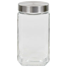 Load image into Gallery viewer, vidaXL Säilytyspurkit hopeisella kannella 6 kpl 2100 ml