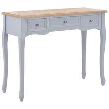 Load image into Gallery viewer, vidaXL Dressing Console Table with 3 Drawers Gray