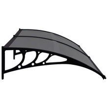 Load image into Gallery viewer, vidaXL Door Canopy Black 118.1"x31.5" PC