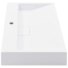 Load image into Gallery viewer, vidaXL Pesuallas 80x46x11 cm mineraali-/marmorivalu valkoinen