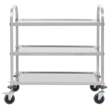 Load image into Gallery viewer, vidaXL 3-Tier Kitchen Trolley 42.1"x21.7"x35.4" Stainless Steel