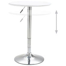 Load image into Gallery viewer, vidaXL Bar Table White Ø23.6" MDF