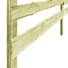 Load image into Gallery viewer, vidaXL 4 kpl 3-kaiteiset puutarha-aidat kyllästetty mänty 510x120cm