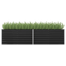 Load image into Gallery viewer, vidaXL Garden Raised Bed Anthracite 126"x31.5"x30.3" Galvanized Steel