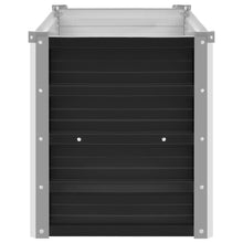 Load image into Gallery viewer, vidaXL Korotettu kukkalaatikko antrasiitti 100x40x45 cm galv. teräs