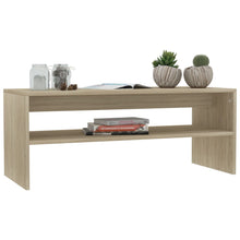 Load image into Gallery viewer, vidaXL Coffee Table Sonoma Oak 39.4"x15.7"x15.7" Chipboard