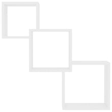 Load image into Gallery viewer, vidaXL Cube Wall Shelves White 33.3"x5.9"x10.6" Chipboard