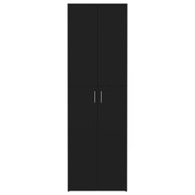 Load image into Gallery viewer, vidaXL Office Cabinet Black 23.6"x12.6"x74.8" Chipboard