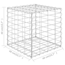 Load image into Gallery viewer, vidaXL Cube Gabion Raised Bed Steel Wire 15.7"x15.7"x15.7"
