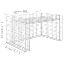 Load image into Gallery viewer, vidaXL Lawn Mower Garage with Raised Bed 43.3"x31.5"x23.6" Steel Wire