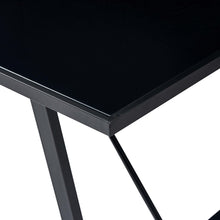 Load image into Gallery viewer, vidaXL Ruokapöytä musta 200x100x75 cm karkaistu lasi