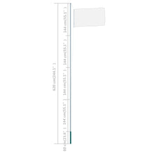 Load image into Gallery viewer, vidaXL Sectional Flagpole Aluminum 244.1"