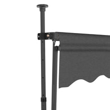 Load image into Gallery viewer, vidaXL Manual Retractable Awning with LED 98.4" Anthracite