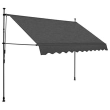 Load image into Gallery viewer, vidaXL Manual Retractable Awning with LED 118.1" Anthracite