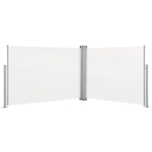 Load image into Gallery viewer, vidaXL Retractable Side Awning Cream 47.2"x393.7"