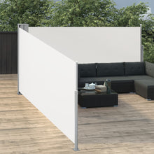 Load image into Gallery viewer, vidaXL Retractable Side Awning Cream 47.2"x393.7"