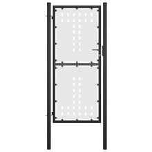 Load image into Gallery viewer, vidaXL Single Door Fence Gate 3.3'x5.7' Black (US only)