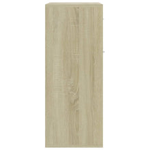 Load image into Gallery viewer, vidaXL Sideboard White and Sonoma Oak 23.6"x11.8"x29.5" Chipboard