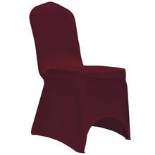 Load image into Gallery viewer, vidaXL Tuolinpäällinen venyvä viininpunainen 12 kpl
