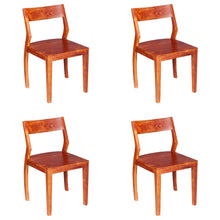 Load image into Gallery viewer, vidaXL Ruokapöydän tuolit 4 kpl täysi akaasiapuu seesam