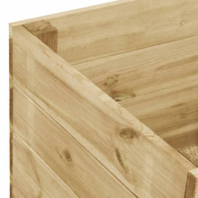 Load image into Gallery viewer, vidaXL Korotettu kukkalaatikko 100x50x97 cm kyllästetty mänty