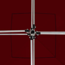 Load image into Gallery viewer, vidaXL Kokoontaittuva juhlateltta alumiini 2x2 m viininpunainen