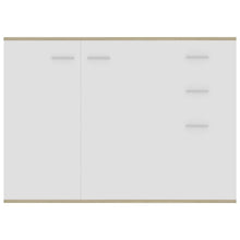 Load image into Gallery viewer, vidaXL Sideboard White and Sonoma Oak 41.3"x11.8"x29.5"Chipboard