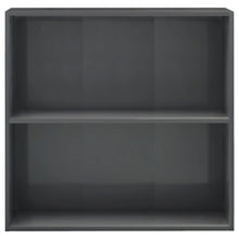 Load image into Gallery viewer, vidaXL 2-tasoinen kirjahylly korkeakiil. harmaa 80x30x76,5cm lastulevy