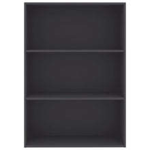 Load image into Gallery viewer, vidaXL 3-Tier Book Cabinet Gray 31.5"x11.8"x44.8" Chipboard