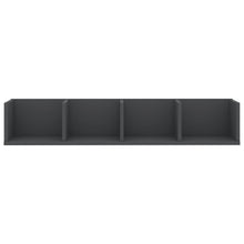 Load image into Gallery viewer, vidaXL CD Wall Shelf Gray 39.4"x7.1"x7.1" Chipboard