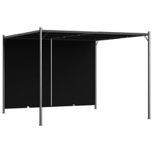 Load image into Gallery viewer, vidaXL Garden Pergola with Retractable Roof 118.1"x118.1" Anthracite