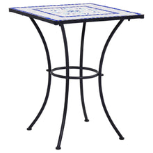 Load image into Gallery viewer, vidaXL 3 Piece Mosaic Bistro Set Ceramic Tile Blue and White