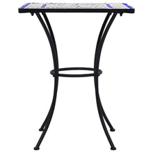 Load image into Gallery viewer, vidaXL 3 Piece Mosaic Bistro Set Ceramic Tile Blue and White