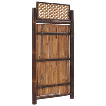 Load image into Gallery viewer, vidaXL Puutarhan aitapaneeli ristikolla bambu 90x180 cm tummanruskea