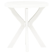 Load image into Gallery viewer, vidaXL Bistropöytä valkoinen Ø70 cm muovi