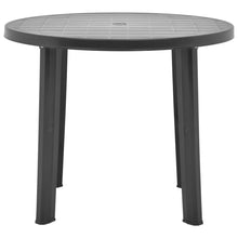 Load image into Gallery viewer, vidaXL Garden Table Anthracite 35" Plastic
