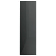 Load image into Gallery viewer, vidaXL Book Cabinet High Gloss Gray 38.6"x11.8"x38.6" Chipboard
