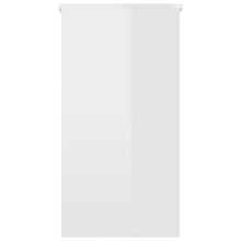 Load image into Gallery viewer, vidaXL Työpöytä korkeakiilto valkoinen 80x40x75 cm lastulevy