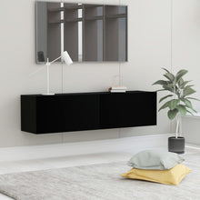 Load image into Gallery viewer, vidaXL TV Cabinet Black 47.2"x11.8"x11.8" Chipboard