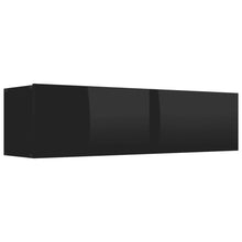 Load image into Gallery viewer, vidaXL TV Cabinet High Gloss Black 47.2"x11.8"x11.8" Chipboard