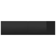 Load image into Gallery viewer, vidaXL TV Cabinet High Gloss Black 47.2"x11.8"x11.8" Chipboard