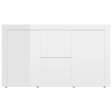 Load image into Gallery viewer, vidaXL Senkki korkeakiilto valkoinen 120x36x69 cm lastulevy