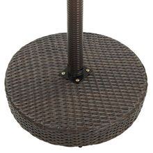 Load image into Gallery viewer, vidaXL Garden Table Brown 23.8"x41.7" Poly Rattan