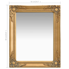 Load image into Gallery viewer, vidaXL Wall Mirror Baroque Style 19.7"x23.6" Gold