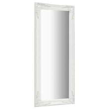 Load image into Gallery viewer, vidaXL Wall Mirror Baroque Style 19.7"x 47.2"White