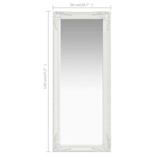 Load image into Gallery viewer, vidaXL Wall Mirror Baroque Style 19.7"x 47.2"White