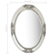 Load image into Gallery viewer, vidaXL Wall Mirror Baroque Style 19.7"x27.6" Silver