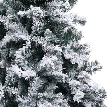 Load image into Gallery viewer, vidaXL Artificial Christmas Tree with Flocked Snow Green 94.5" PVC