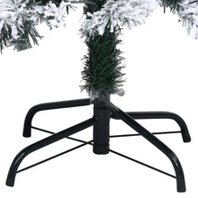 Load image into Gallery viewer, vidaXL Artificial Christmas Tree with Flocked Snow Green 94.5" PVC